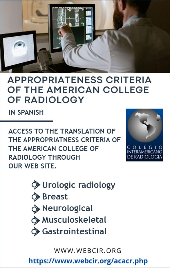 TRADUCCIONES AL ESPAÑOL DE APPROPRIATENESS CRITERIA OF THE AMERICAN COLLEGE OF RADIOLOGY